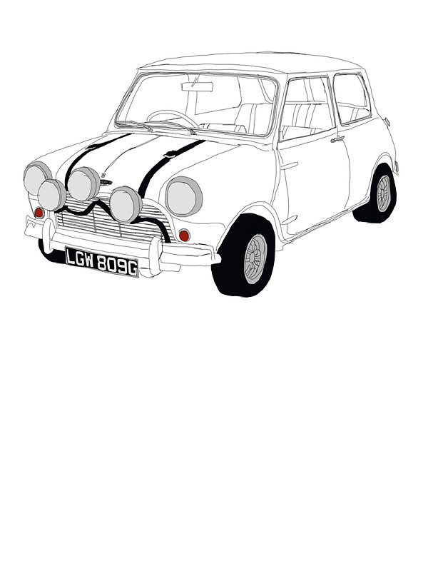 600x800 Blue Original Mini Cooper