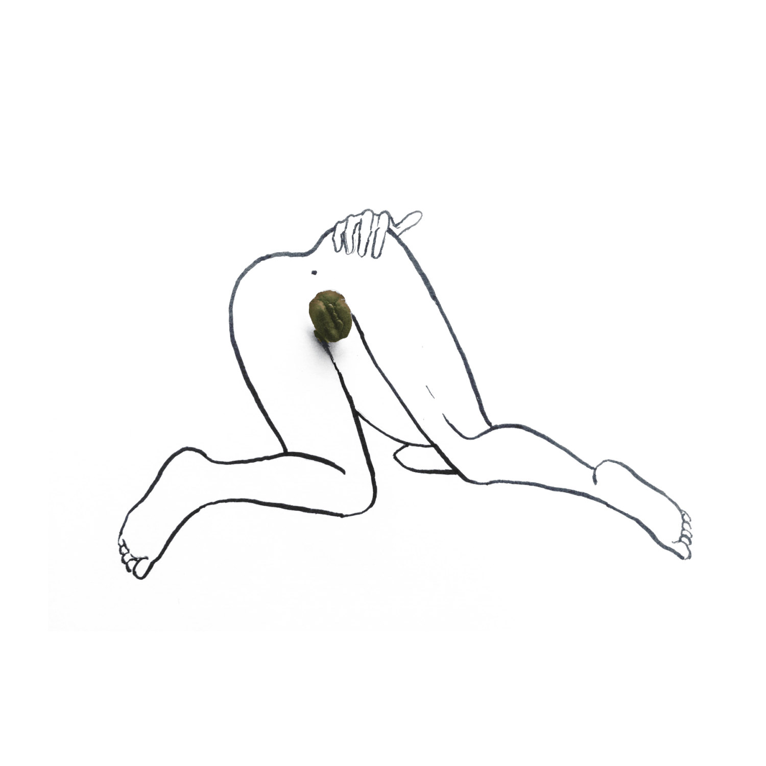 1500x1500 Minimalist Ink Drawing Print Coffee I