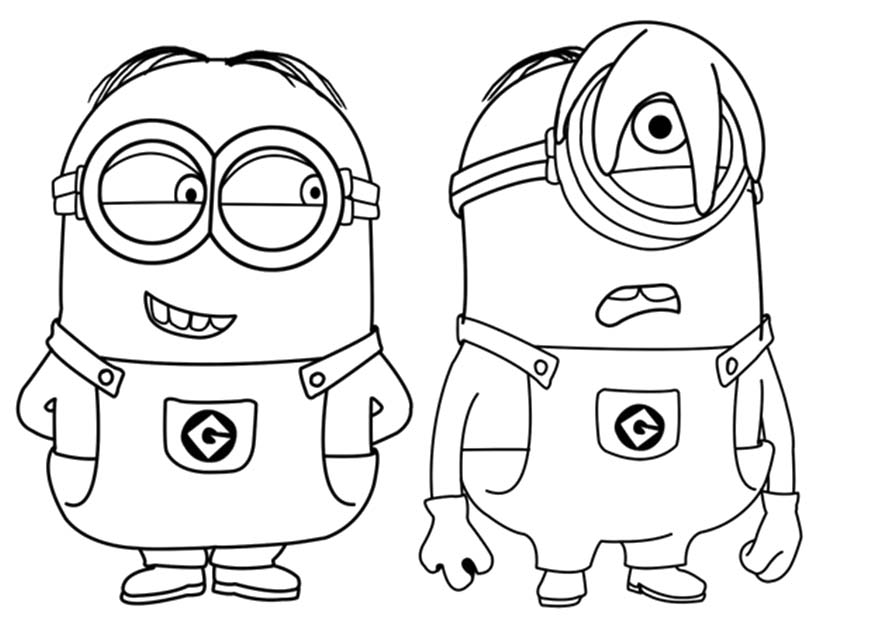 873x623 Despicable Me Coloring Page Minion Coloring