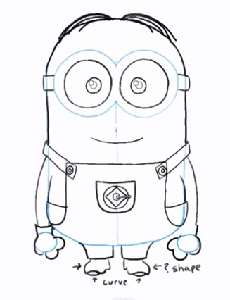 Minion Dave Drawing at GetDrawings | Free download