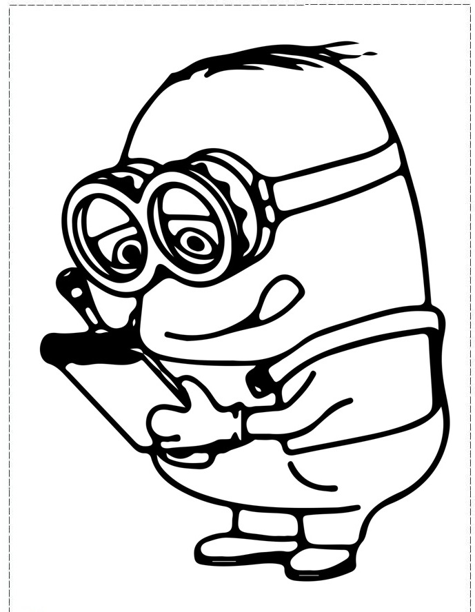 689x888 Minions Coloring Pages