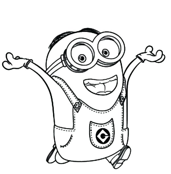 600x610 Minions Coloring Pages Bob