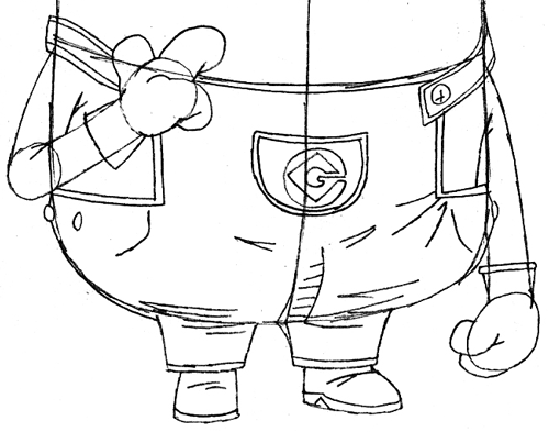 500x393 How To Draw Tim The Minion From Despicable Me With Easy Step By