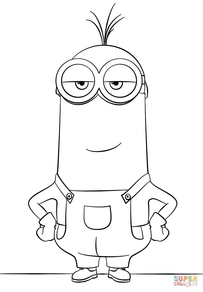 824x1186 Minion Kevin Coloring Page Free Printable Coloring Pages