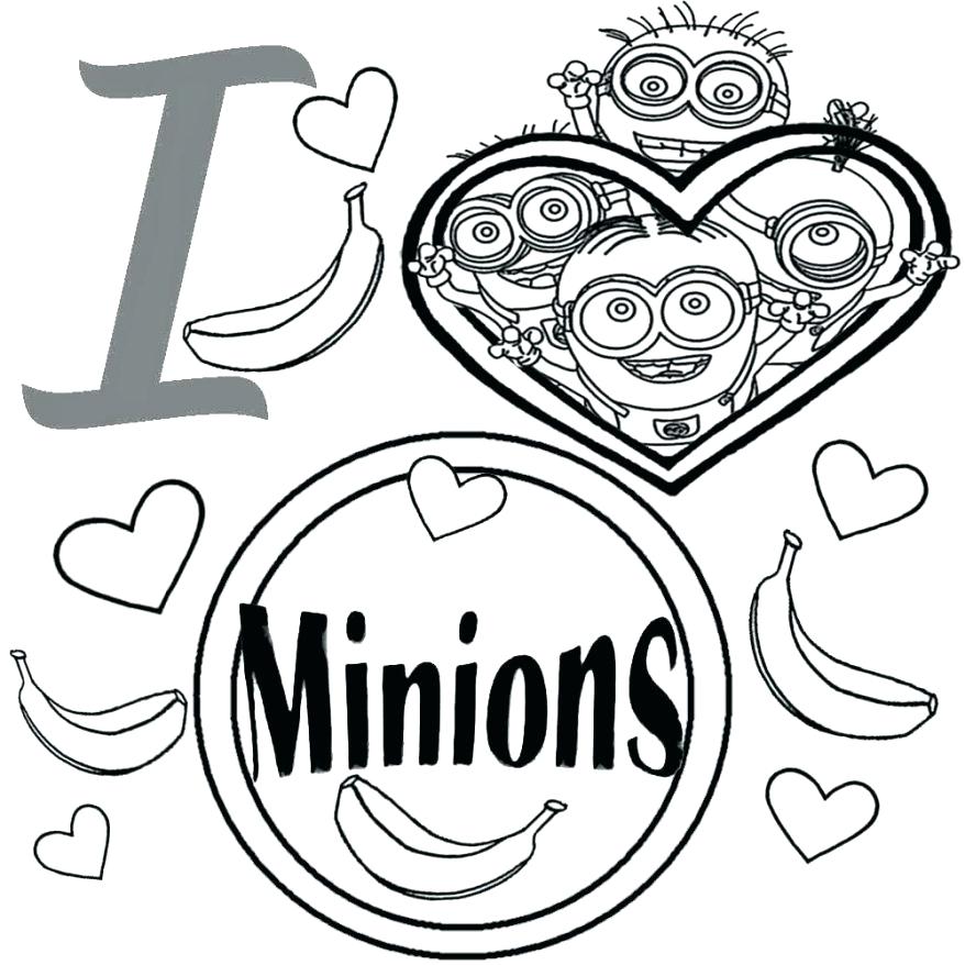 878x878 Minion Coloring Pages To Print Packed With Despicable Me Minions