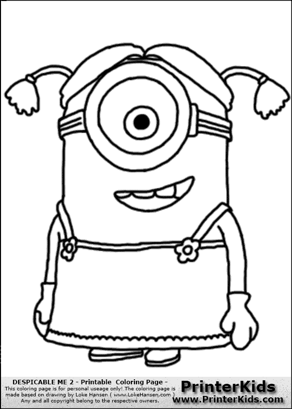 580x812 Despicableme2 Minion 004.png Embroidery Coloring