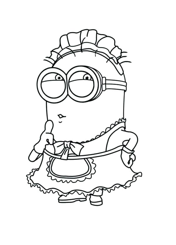 600x834 Coloring Pages Of Minions Minion Coloring Pages Marvellous Minion