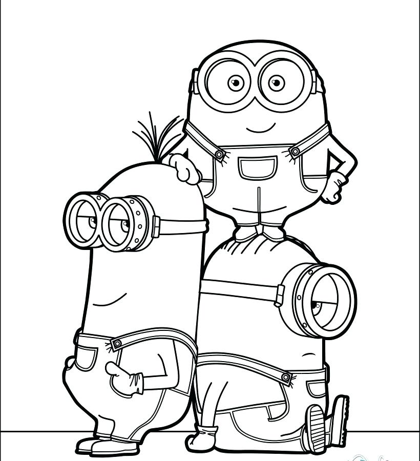 820x900 Despicable Me Coloring Page Minion Coloring