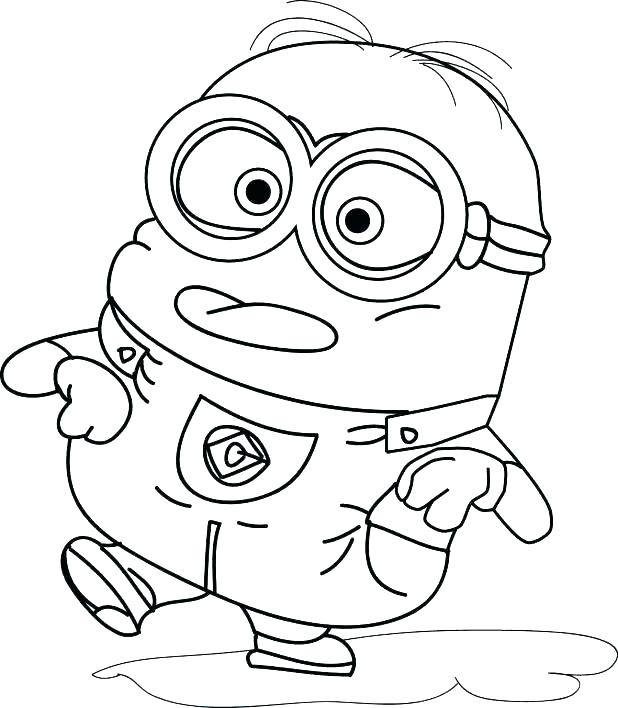 618x708 Minion Printable Coloring Pages Minion Coloring Book In Addition