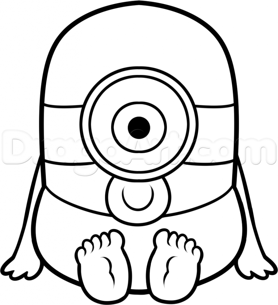 934x1024 Minions Drawing