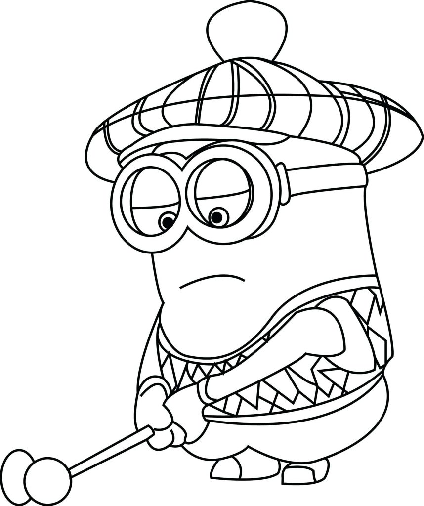 858x1024 Minion Coloring Pages Printable Pictures To Colour For Kids Color
