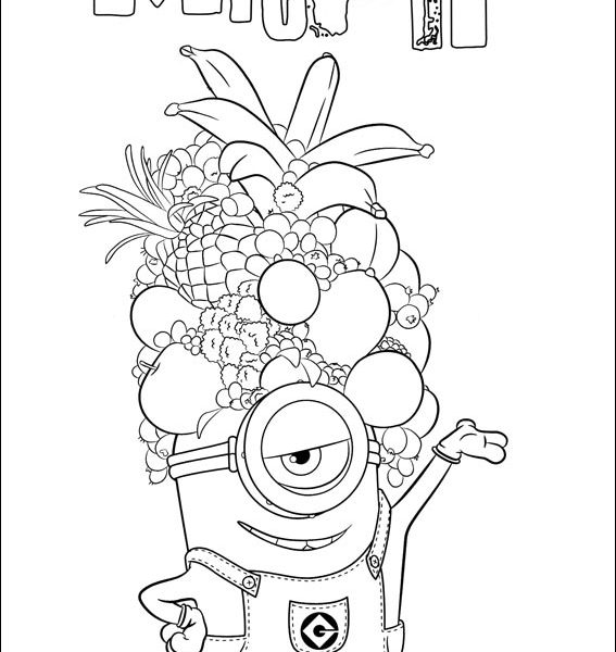 567x600 Minion Pictures To Colour Minions Coloring Pages On Coloring Book