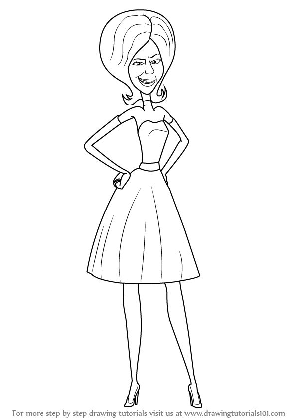 598x844 Learn How To Draw Scarlet Overkill From Minions (Minions) Step By