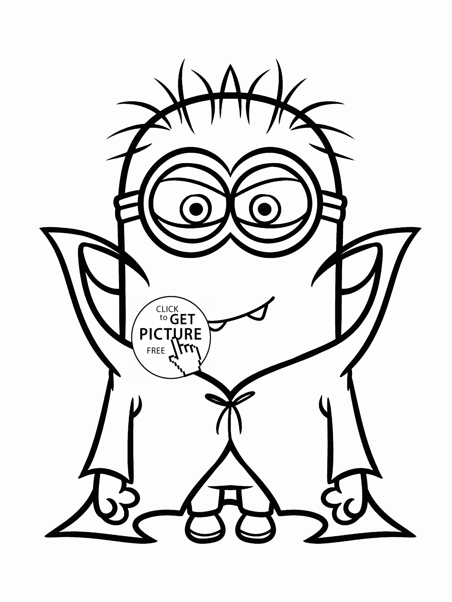 1480x1971 Minion Vampire Coloring Pages For Kids, Halloween Printables Free