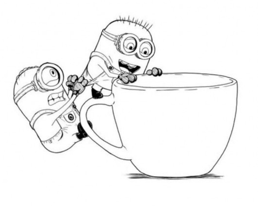 827x661 Minions Despicable Me Coloring Pages 2