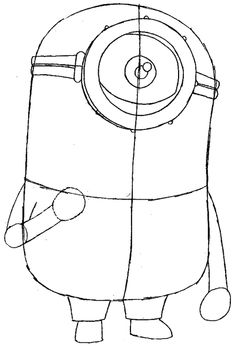 235x346 Step Step 097 How To Draw Kevin The Minion From Despicable Me