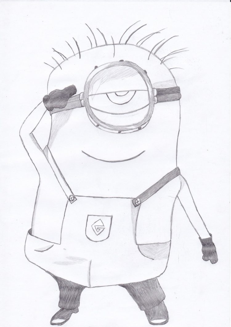 Minions Drawing Step By Step at GetDrawings | Free download