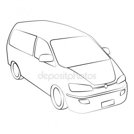 Minivan Drawing at GetDrawings | Free download