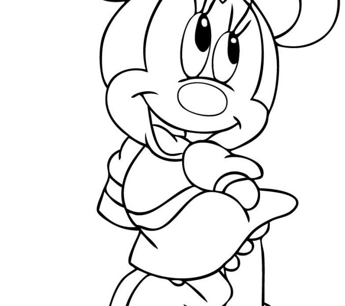 678x600 Minnie Mouse Draw Kids Coloring