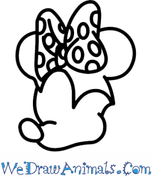300x350 How To Draw Minnie Mouse