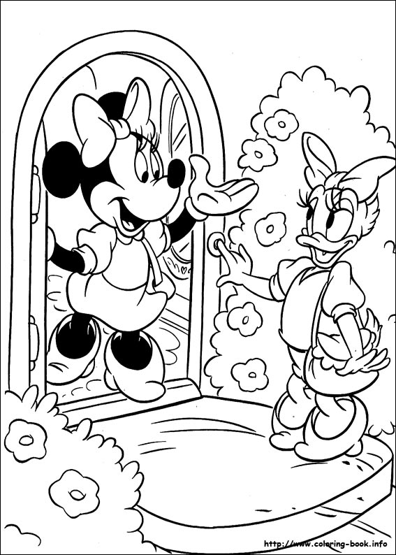 567x794 Minnie Mouse Coloring Picture Mickey Friends Colouri On Coloring
