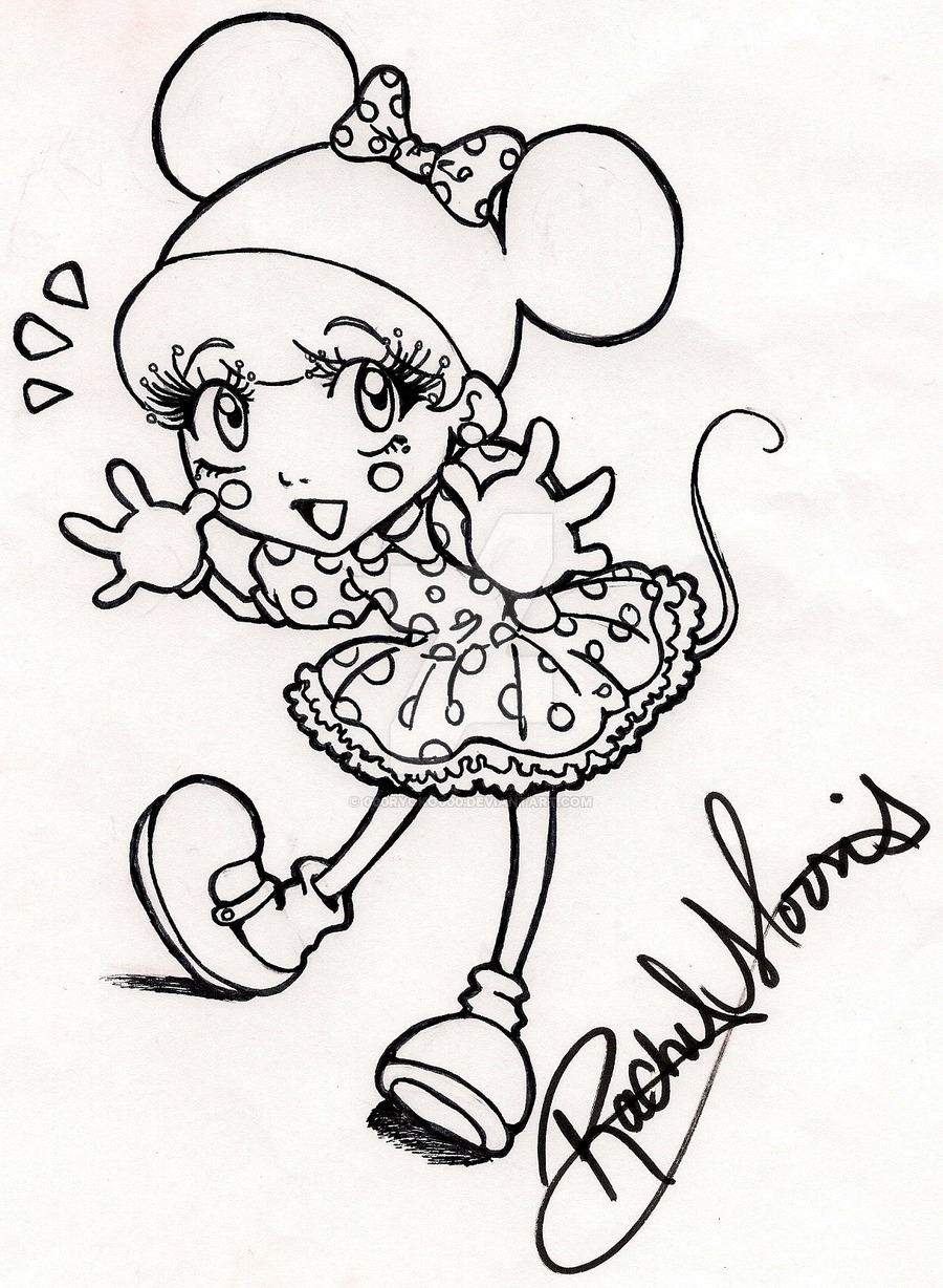 900x1228 Minnie Mouse Girl By 000ryoko000