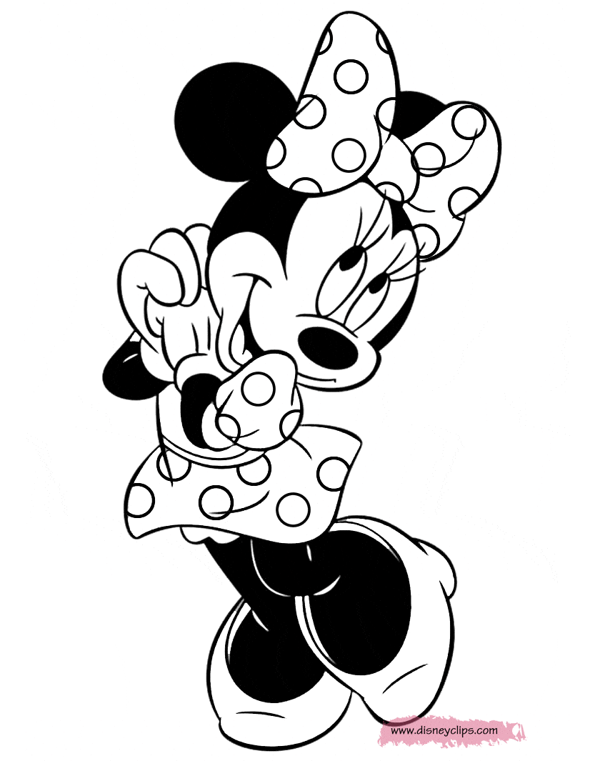 833x1065 Minnie Mouse Coloring Pages 7 Disney Coloring Book