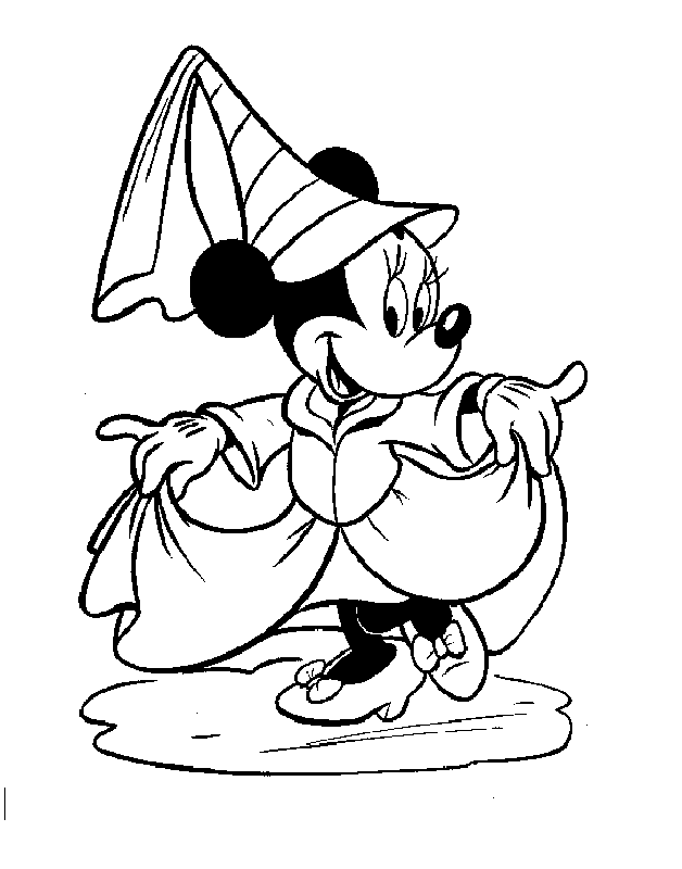 628x800 Mini Mouse Coloring Pages