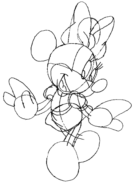 450x617 How To Draw Minnie Mouse With Simple Step By Step Drawing Lesson