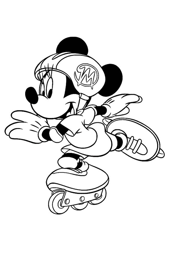 567x850 Minnie Mouse With Her Own Great Coloring Pages Section