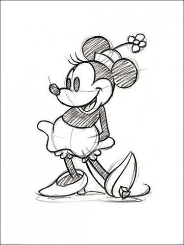 375x500 Minnie Mouse New Year Drawings Merry Christmas Amp Happy New Year