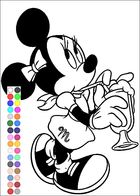 567x794 Free Minnie Mouse Coloring Pages For Kids