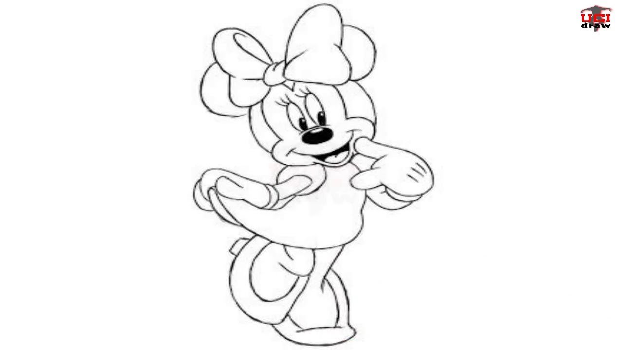 1280x720 How To Draw Minnie Mouse Step By Step Easy For Beginnerskids