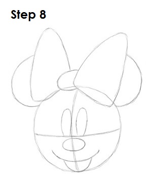 300x388 How To Draw Minnie Mouse