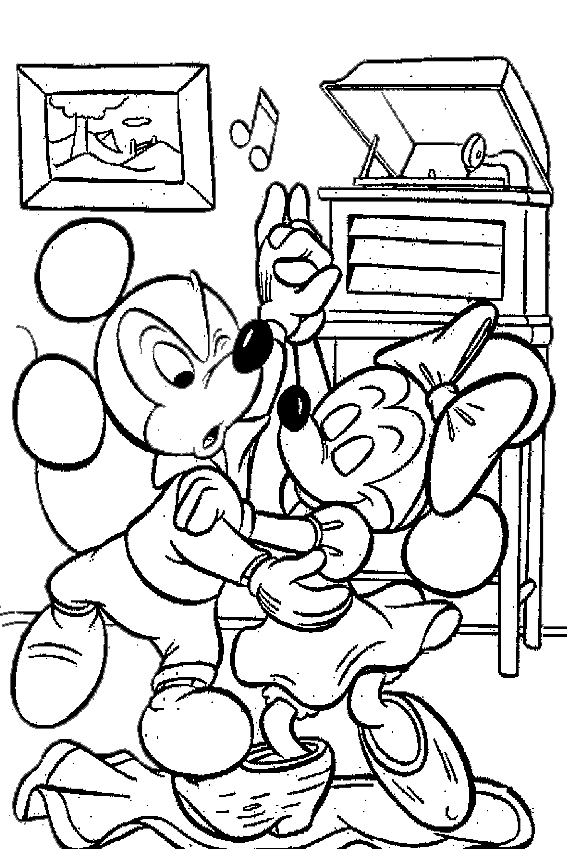 567x850 Mickey And Minnie Mouse Coloring Pages For You To Color