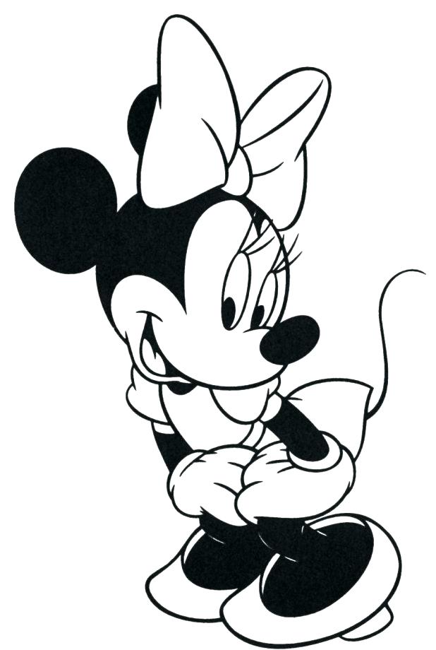 618x920 Minnie Mouse Coloring Pages For Kids Printable Printable Mouse
