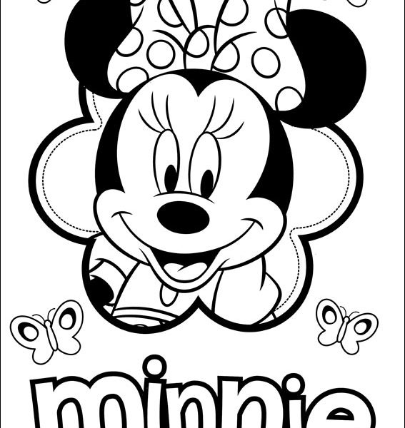 567x600 Minnie Mouse Printables Coloring Pages Kids Coloring Page