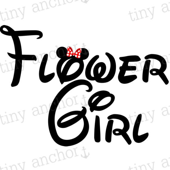 570x570 Flower Girl With Minnie Mouse Ears Disney Vacation Iron