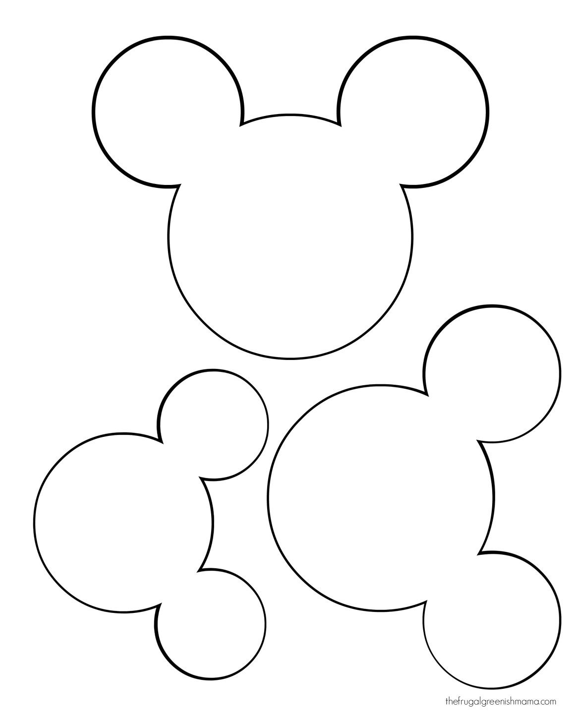 1162x1452 Mickey Head Template Darrell Baby Shower Ideas