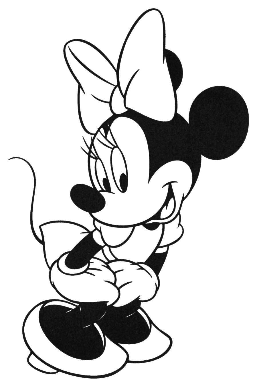 891x1351 Minnie Mouse Face Coloring Pages