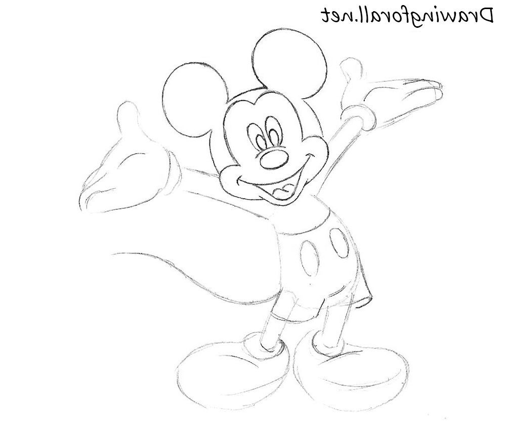 1000x833 Mickey Mouse Painting In Pencil 41 Best Minnie Mouse Images