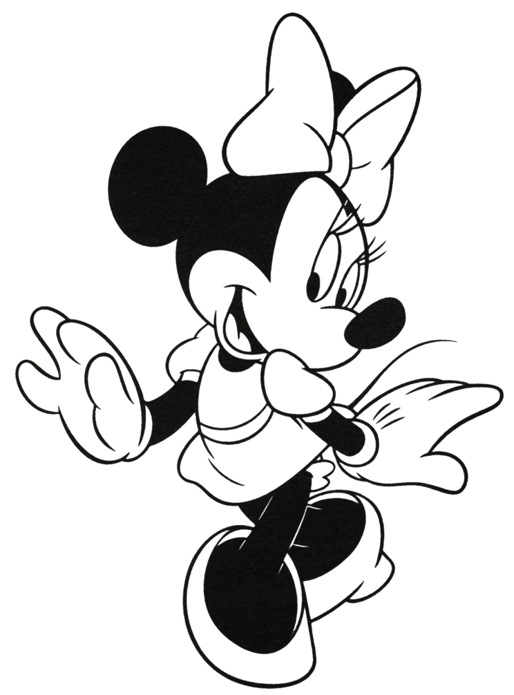744x1006 Minnie Mouse Coloring Pages The Sun Flower Pages