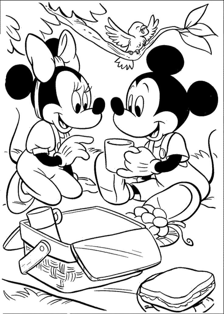 736x1030 76 Best Mickey Mouse Amp Minnie Coloring Pages Images