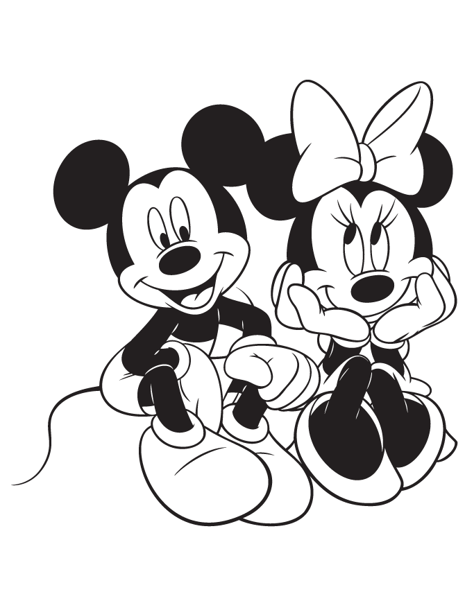 670x867 Otherminnie Mouse Pictures To Colour Free Minnie Mouse Coloring