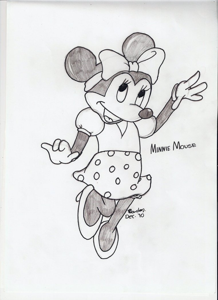 762x1048 Czeshop Images Minnie Mouse Pencil Drawing