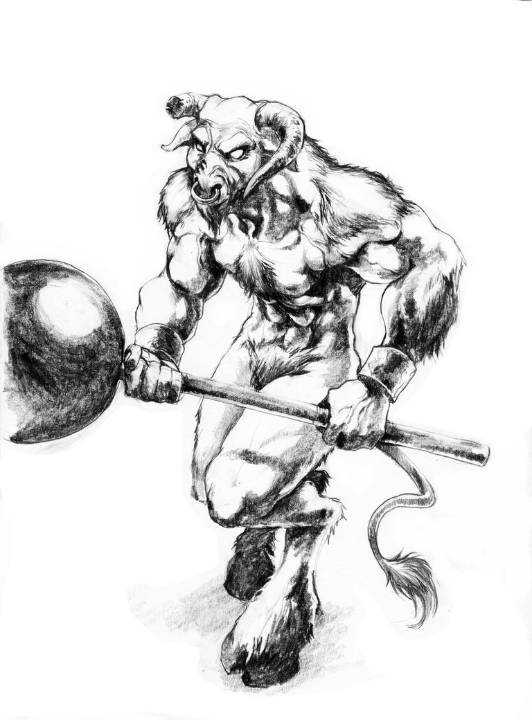 768x1040 Minotaur By Evilapai
