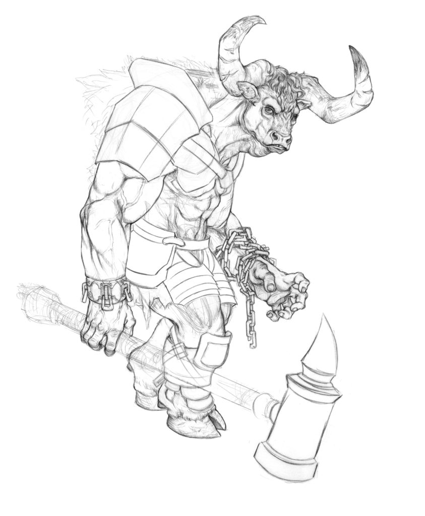 Minotaur Drawing at GetDrawings | Free download