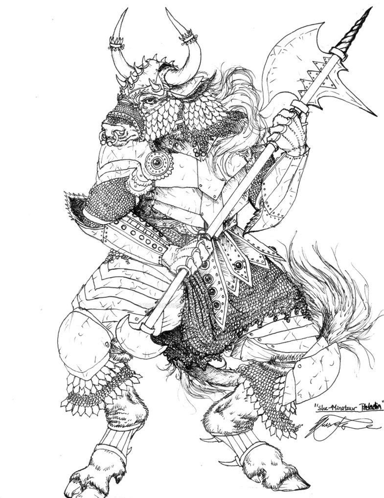 Minotaur Drawing at GetDrawings | Free download