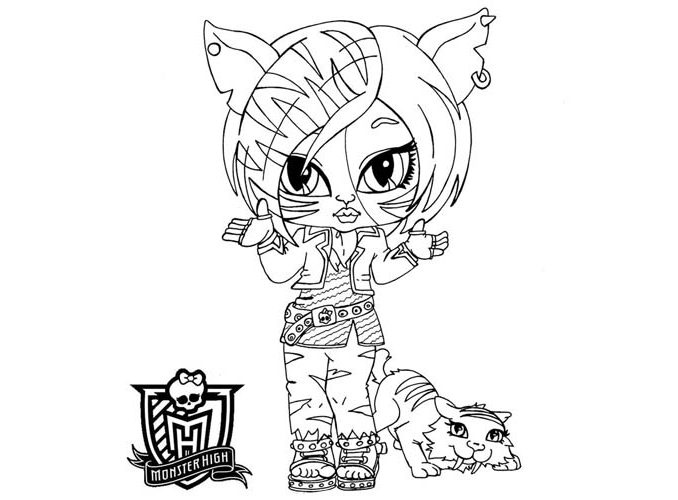 678x500 Monster High Coloring Pages Baby Ba Monster High Coloring Pages