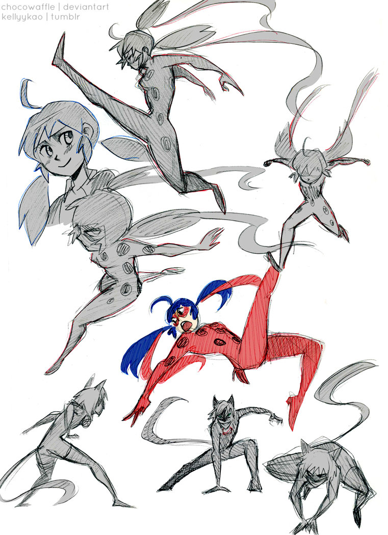 761x1050 Miraculous Ladybug Sketches By Chocowaffle